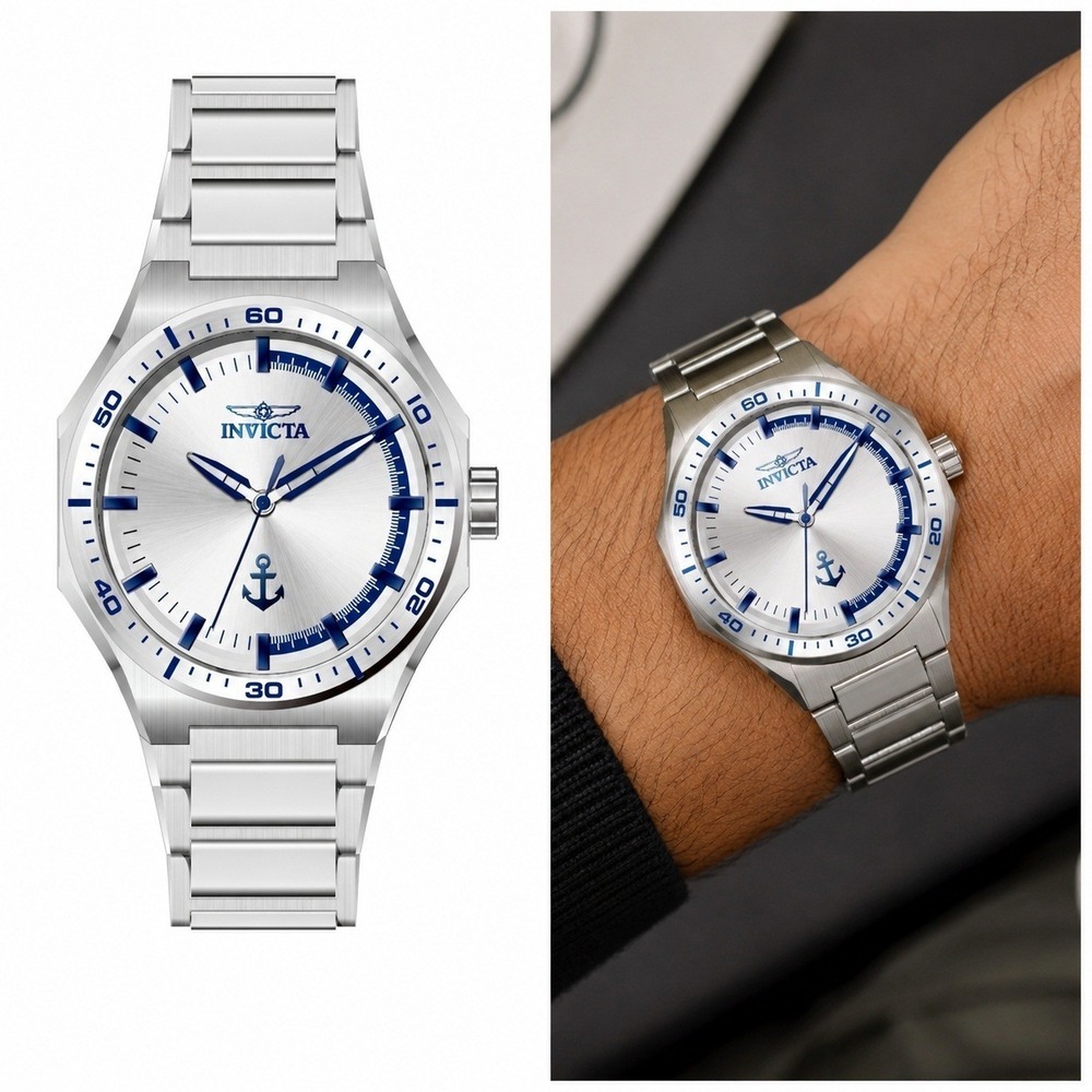 NEW OCEAN VOYAGE Men Model 49970 - Men's Watch Quartz Steel‎ 44mm